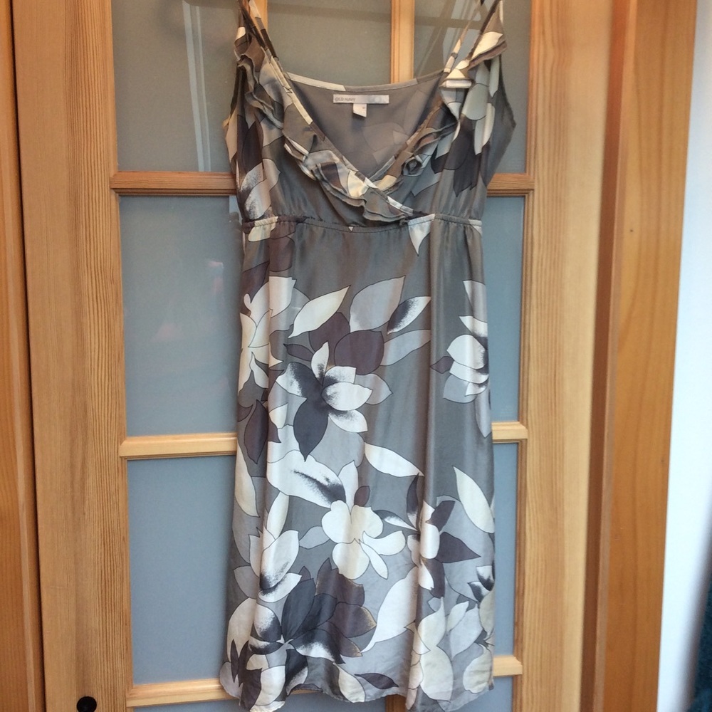 Y2K Vintage Floral Silk Slip Dress